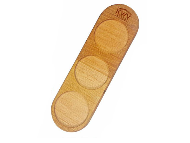 Mpho Wooden Glass Serving Tray with Engraving