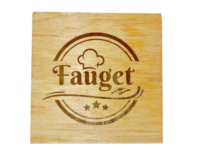 Mpho Wooden Plain Square Coaster with Engraving