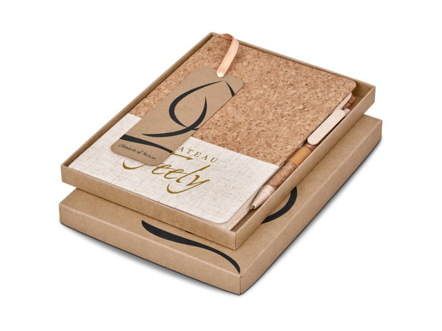 Okiyo Cardon Cork Notebook And Pen Set - Image 2