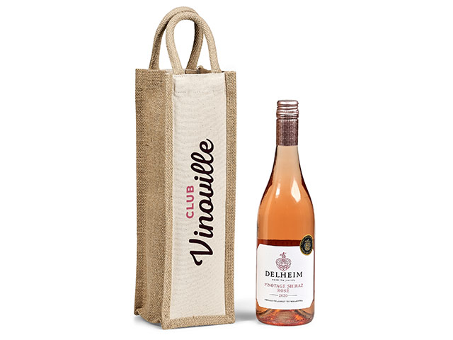 Okiyo Inshu Jute and Cotton Wine Tote