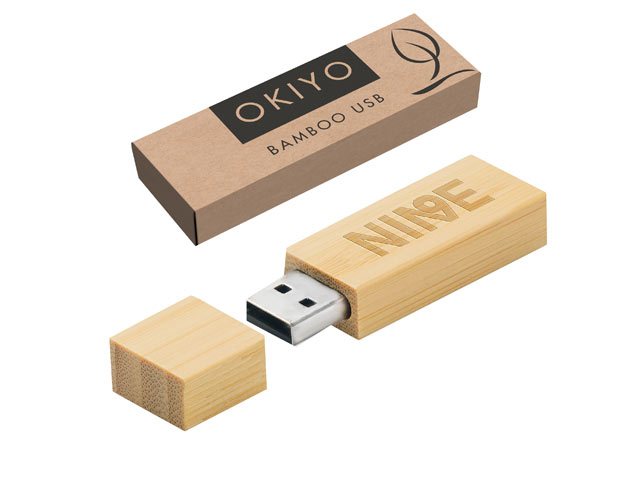 Okiyo Komorebi Bamboo Flash Drive - 16GB