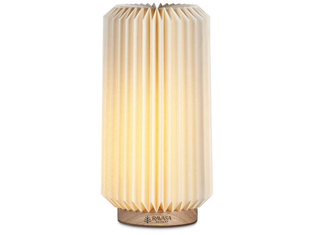 Okiyo Masumi Wood and Paper LED Lamp