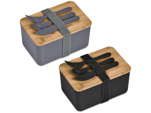 Okiyo Pasuta Recycled Plastic and Bamboo Lunch Box