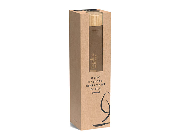 Okiyo Wabi-Sabi Glass Water Bottle - 500Ml - Image 4