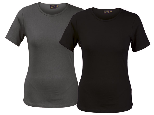 Organic Cotton Crew Neck T-Shirt Ladies - Image 3