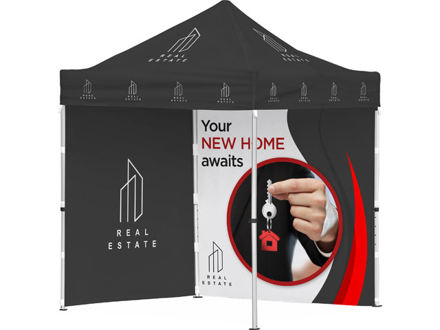 Ovation Sublimated Gazebo 2m X 2m Petite Frame - 2 Full-Wall Skins
