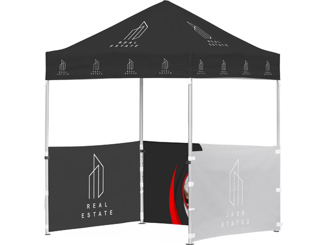 Ovation Sublimated Gazebo 2m X 2m Petite Frame - 3 Half-Wall Skins