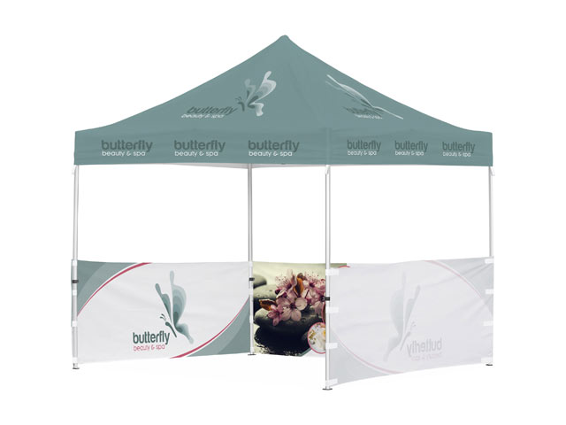 Ovation Sublimated Gazebo 3m X 3m - 3 Half-Wall Skins