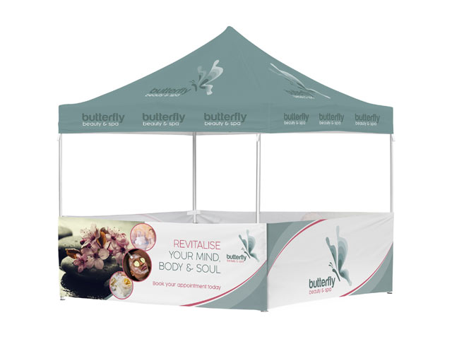 Ovation Sublimated Gazebo 3m X 3m - 4 Half-Wall Skins