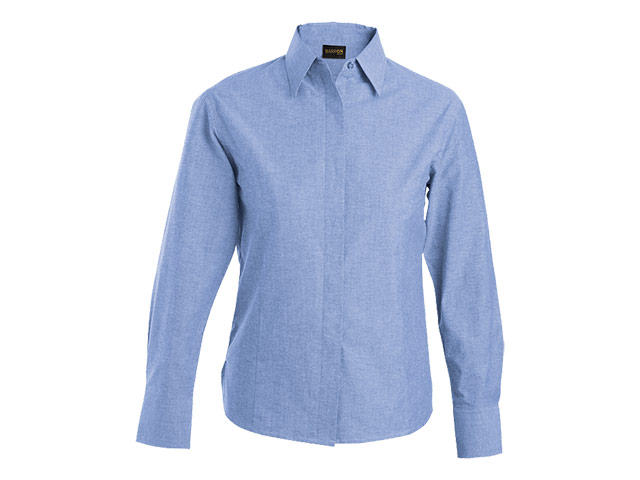Oxford Blouse Long Sleeve Ladies - Image 3