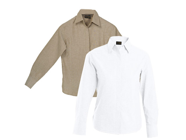 Oxford Blouse Long Sleeve Ladies - Image 5