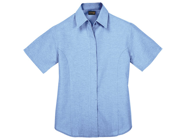 Oxford Blouse Short Sleeve Ladies - Image 4