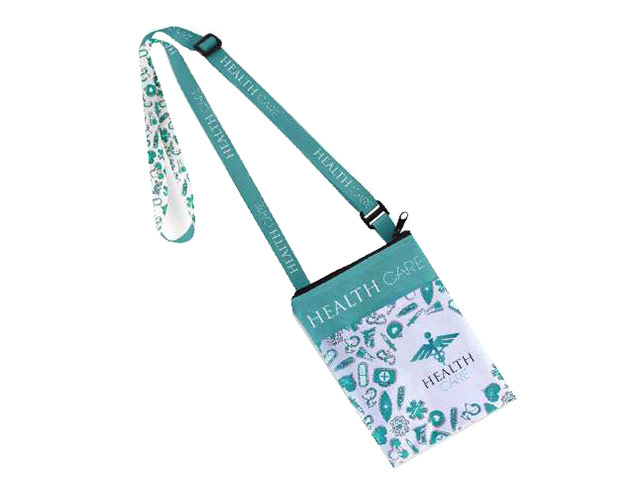 Petersham Lanyard Double Sided with Buckle and Ring