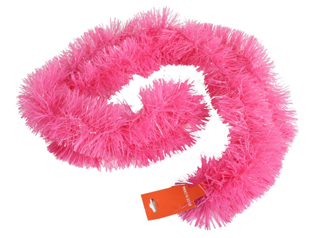 Pink or White Tinsel Garland
