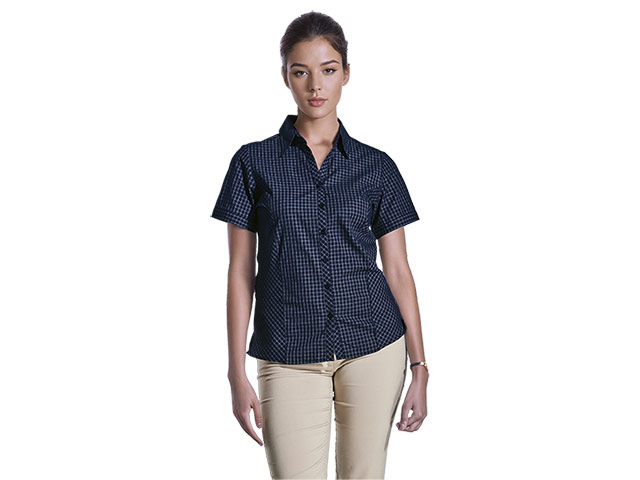 Pioneer Check Blouse Short Sleeve Ladies