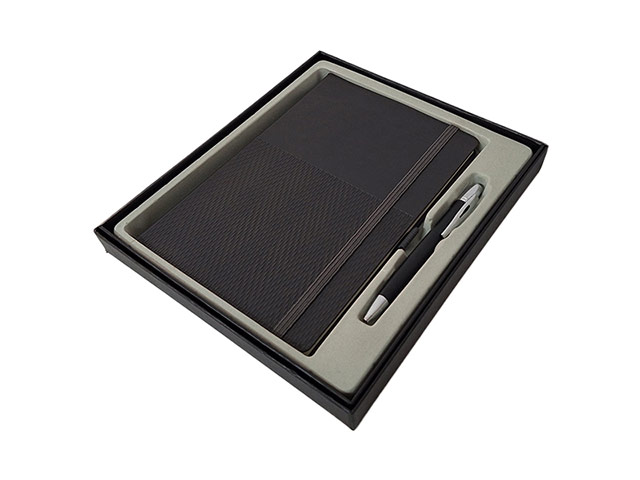 Prestige Herringbone A5 Notebook And Pen Set - Image 2