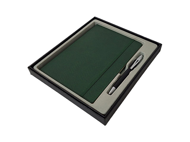 Prestige Herringbone A5 Notebook And Pen Set - Image 3