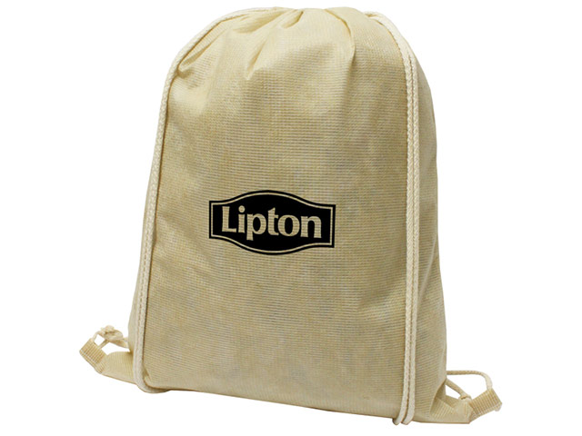 Recycled PET Drawstring Bag with 1 col print
