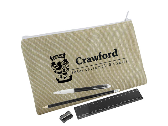 Recycled PET Stationery Set -15cm with 1 col print