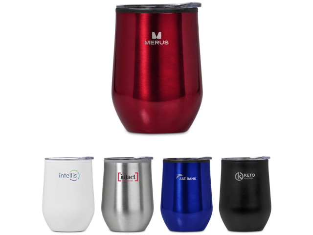 Serendipio Madison Stainless Steel And Plastic Double-Wall Tumbler - 350Ml - Image 5