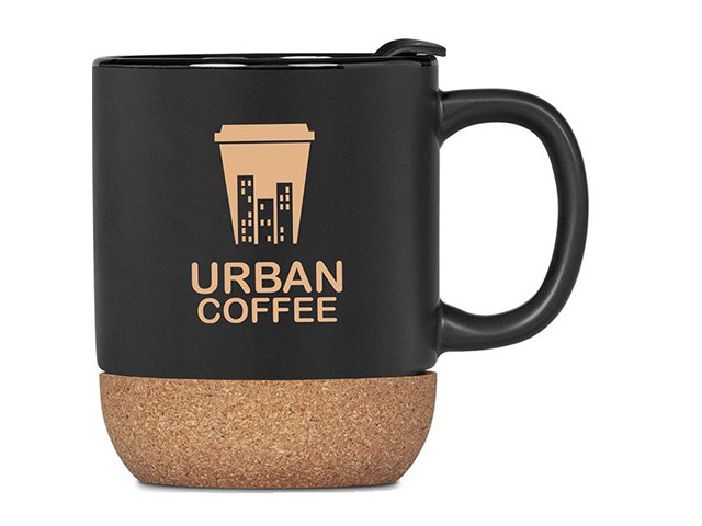 Serendipio Sienna Cork and Ceramic Coffee Mug - 340ml
