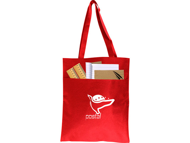 Shoulder Shopper Bag with Pocket + 1 Col