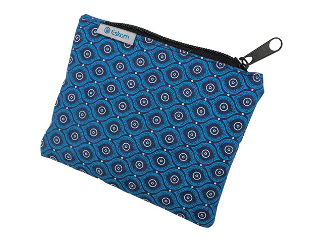 Shweshwe Coin Purse with branded tag