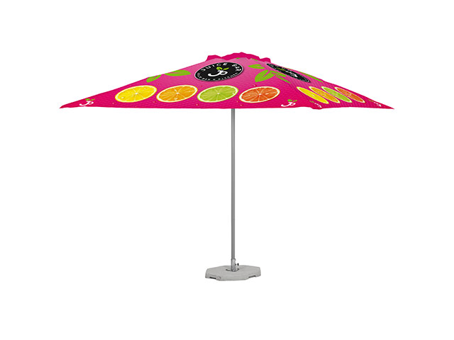 Sublimated Parasol Single Hexagonal Pole 3m x 3m