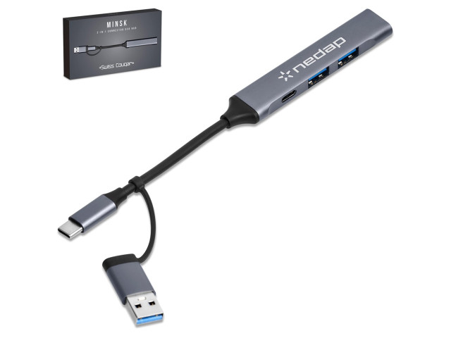 Swiss Cougar Minsk 2-in-1 Connector USB Hub