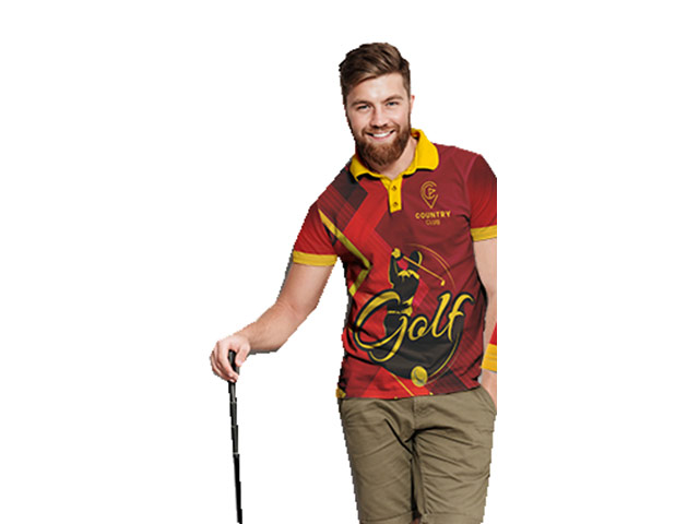 Takoma Men'S Custom Golf Shirt - Polyester Birdseye