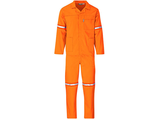 Trade Polycotton Conti Suit - Reflective Arms and Legs - Orange Tape - Image 5