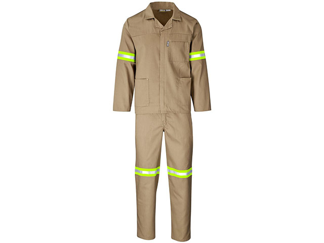 Trade Polycotton Conti Suit - Reflective Arms and Legs - Yellow Tape - Image 3