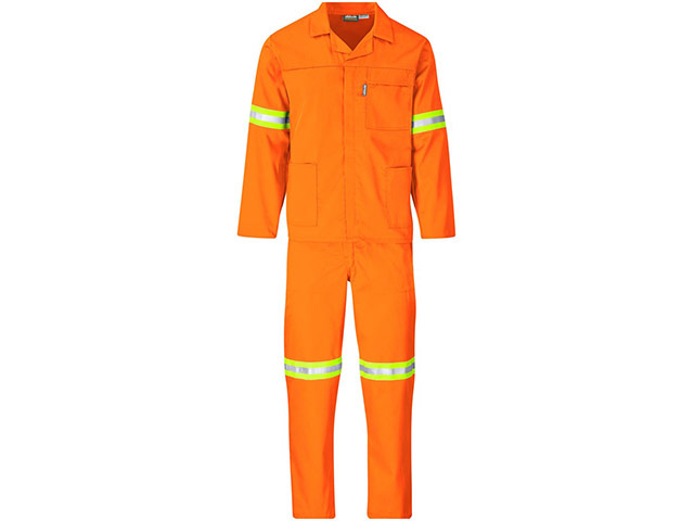Trade Polycotton Conti Suit - Reflective Arms and Legs - Yellow Tape - Image 5