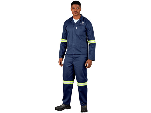 Trade Polycotton Conti Suit - Reflective Arms and Legs - Yellow Tape - Image 4