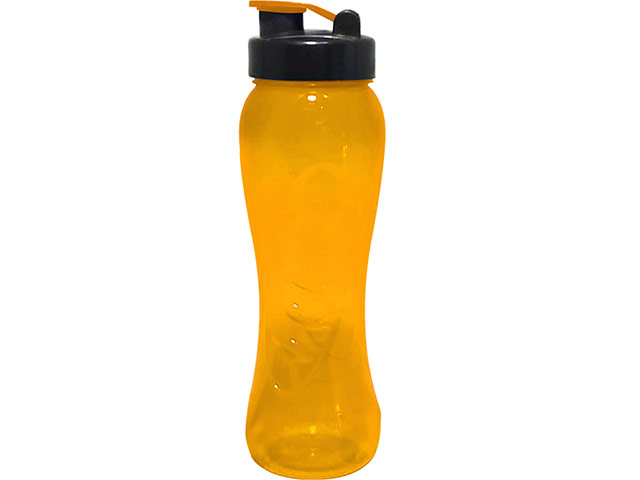 Transparent Curve 750ml water bottle 1col-Flip top