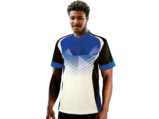 Unisex Striped V-Neck Soccer Shirt