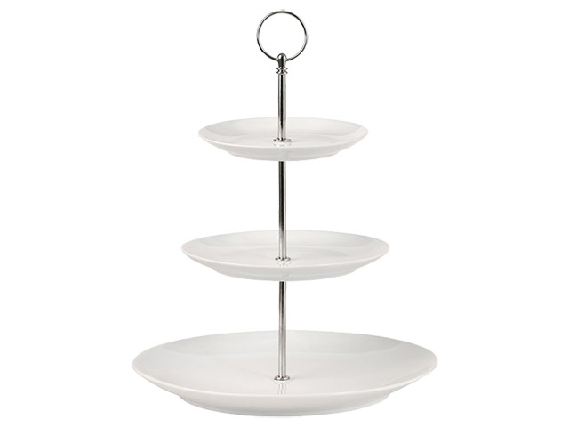 White Basics 3 Tiered Cake Stand