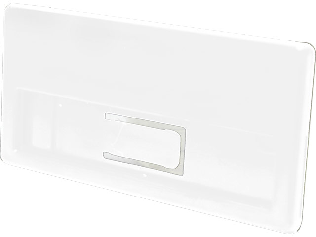White Reusable Badge With Magnet Or Pin